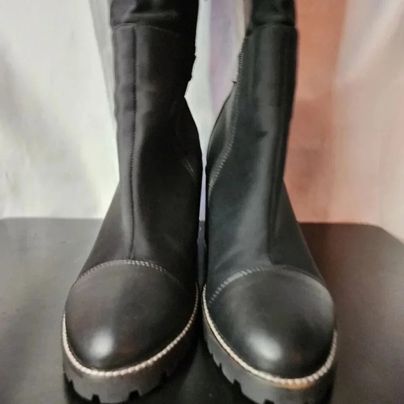 Chinese Laundry Jerry Over the knee in lug sole high heel boot black Whimsigoth - Picture 6 of 16